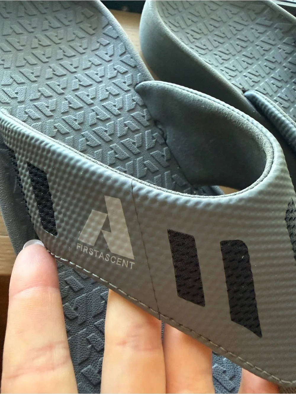 FIRSTASCENT Gray/Blue Slip-On Men’s Sandals